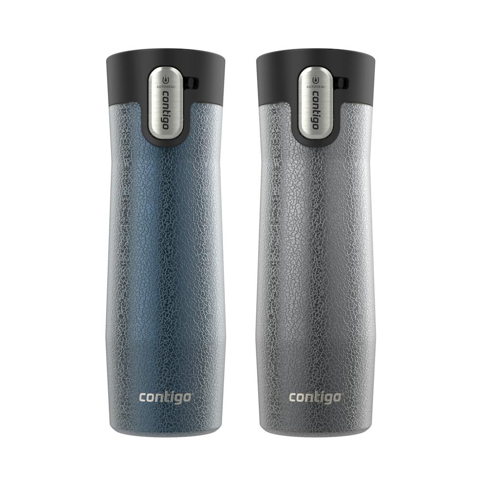 Contigo® AUTOSEAL® West Loop Vacuum-Insulated Stainless Steel Travel Mug with Easy-Clean Lid, 20 oz, 2-Pack 2MWr