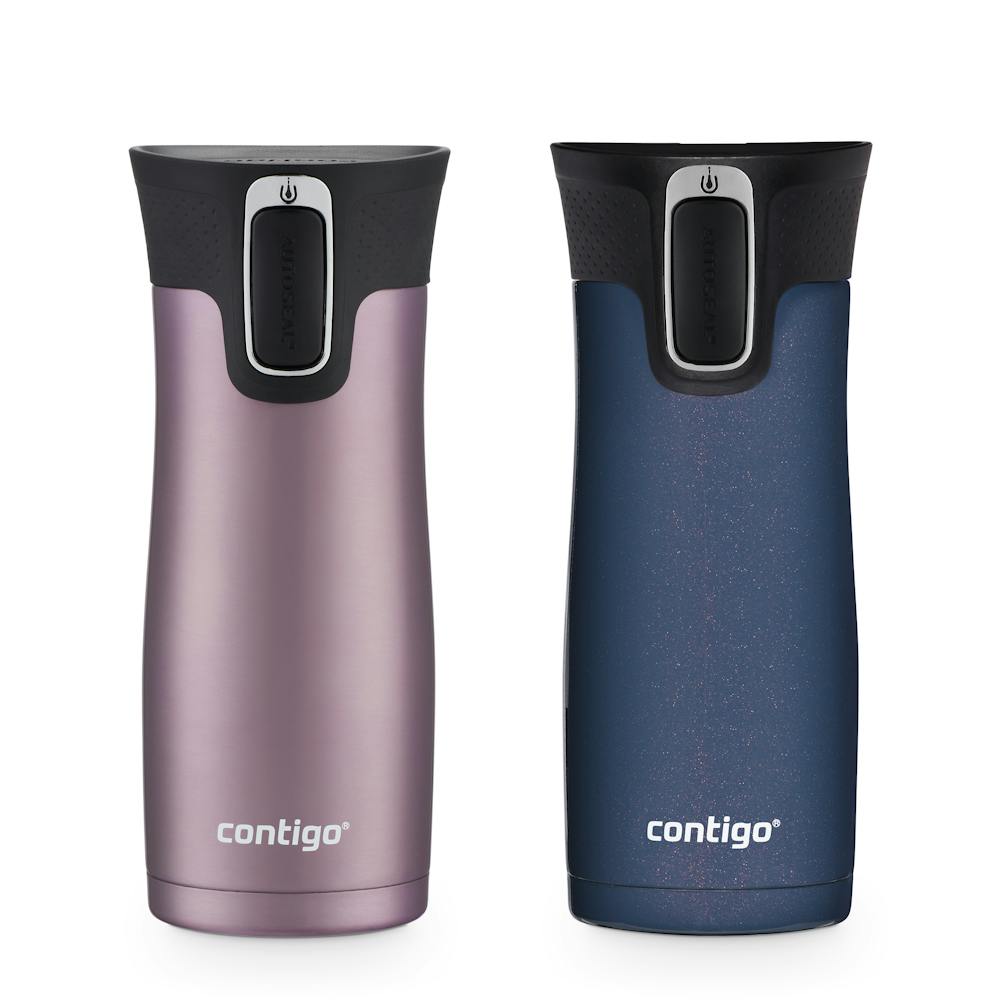 Contigo® West Loop 2.0 Leak-Proof Spill-Proof Insulated Stainless Steel Travel Mug, 16oz., 2 Pack ktqm