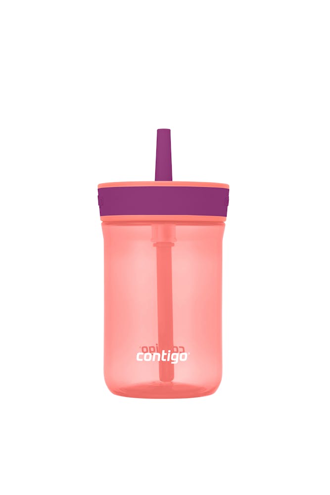 Contigo® Kids’ Leighton Straw Tumbler with Spill-Proof Leak-Proof Lid, 14oz 3dYp