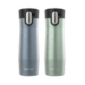 Contigo® AUTOSEAL® West Loop Vacuum-Insulated Stainless Steel Travel Mug with Easy-Clean Lid, 20 oz, 2-Pack uMGa