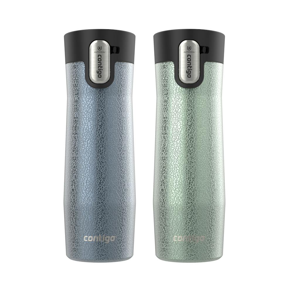 Contigo® AUTOSEAL® West Loop Vacuum-Insulated Stainless Steel Travel Mug with Easy-Clean Lid, 20 oz, 2-Pack uMGa