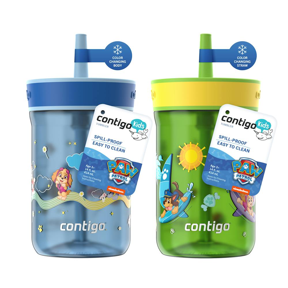 Contigo® Kids’ Leighton Straw Tumbler with Spill-Proof Leak-Proof Lid, 14oz 5mxx