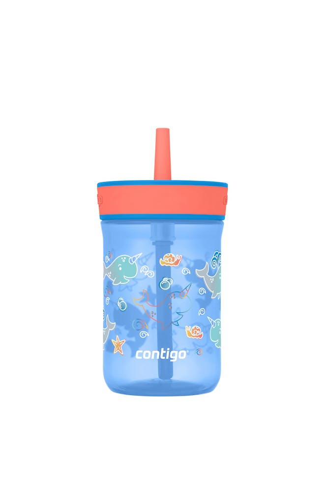 Contigo® Kids’ Leighton Straw Tumbler with Spill-Proof Leak-Proof Lid, 14oz gzqU