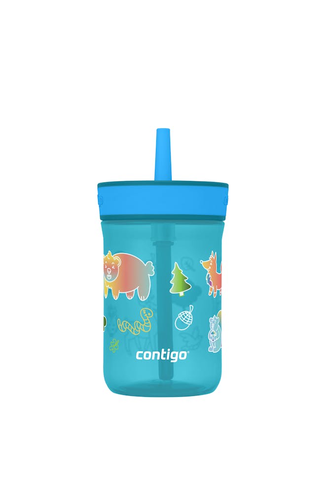 Contigo® Kids’ Leighton Straw Tumbler with Spill-Proof Leak-Proof Lid, 14oz iZWZ