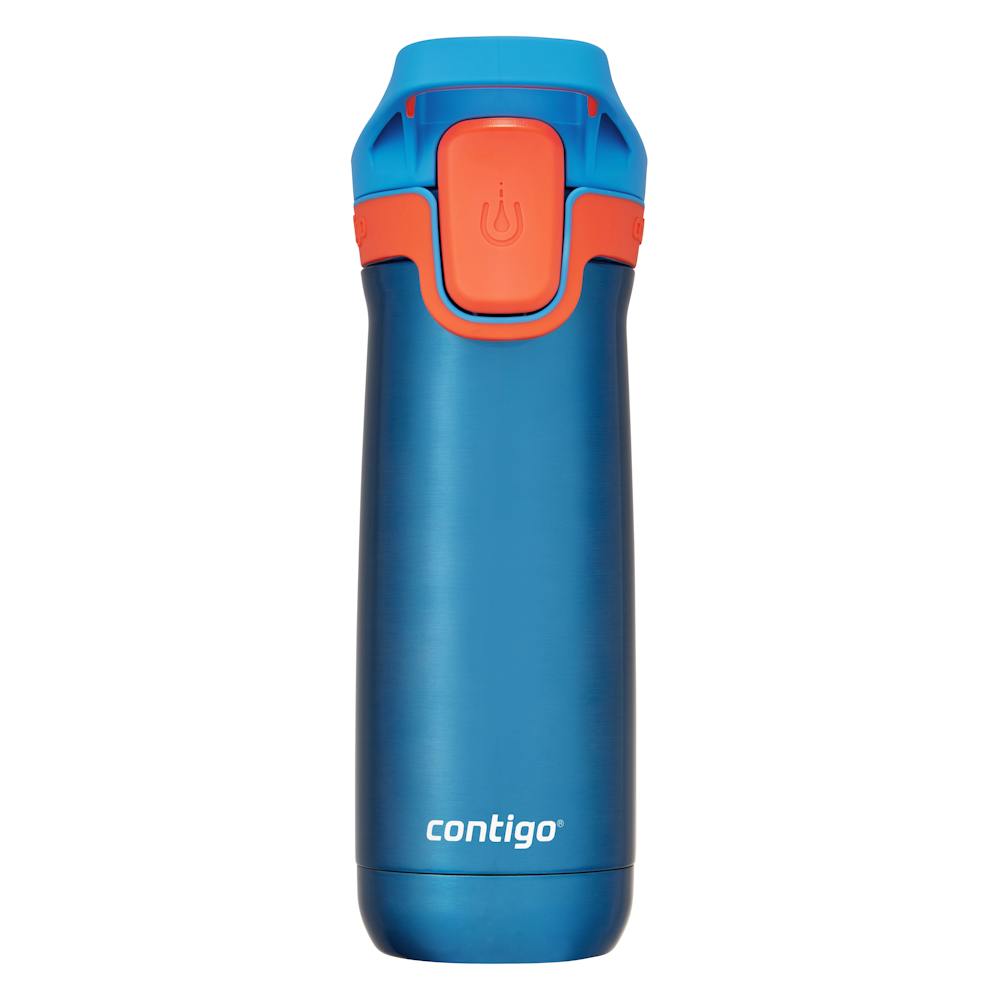Contigo® Kids’ Casey Stainless Steel Water Bottle with Spill-Proof Leak-Proof Lid, 13oz Fla9