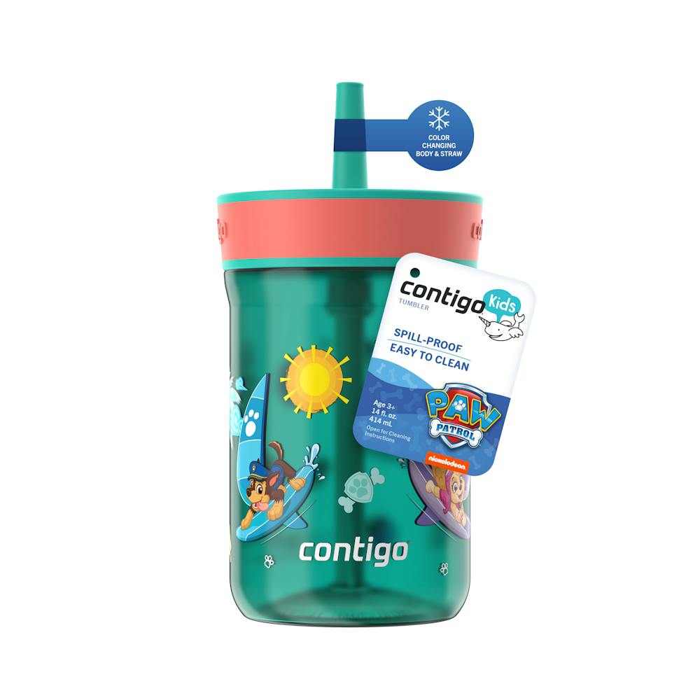 Contigo® Kids’ Leighton Straw Tumbler with Spill-Proof Leak-Proof Lid, 14oz VJBO